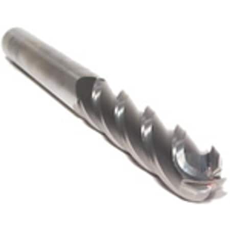 Cgs Tool 4 Flute Long Length Ball End Mill 3/16"Dia 3/4"Loc 2-1/2"Oal W/Altin 742-1875-ALTiN